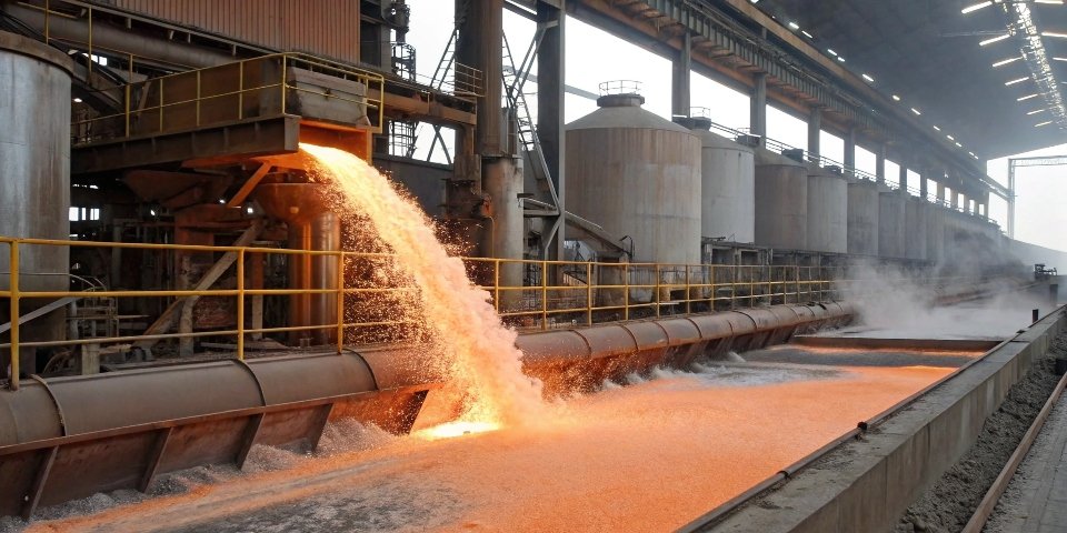 Illustration of the Bayer process in aluminum hydroxide production.