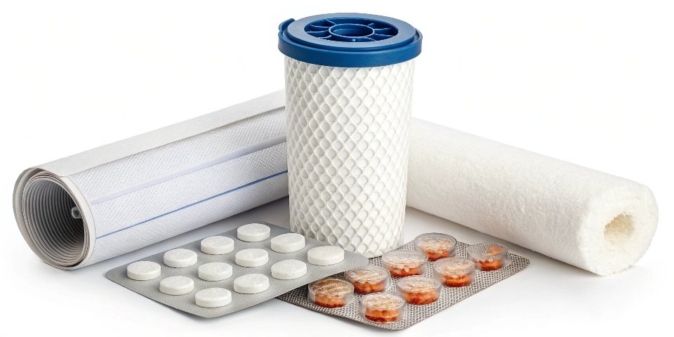 Daily life uses: Antacid tablets, water purification systems, and flame retardant materials.