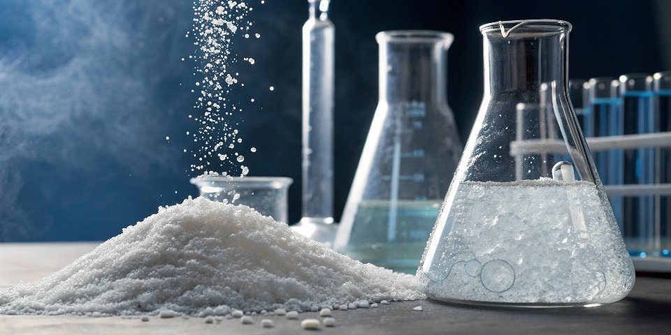 Illustration demonstrating aluminum oxide acting as an acid, forming aluminates.