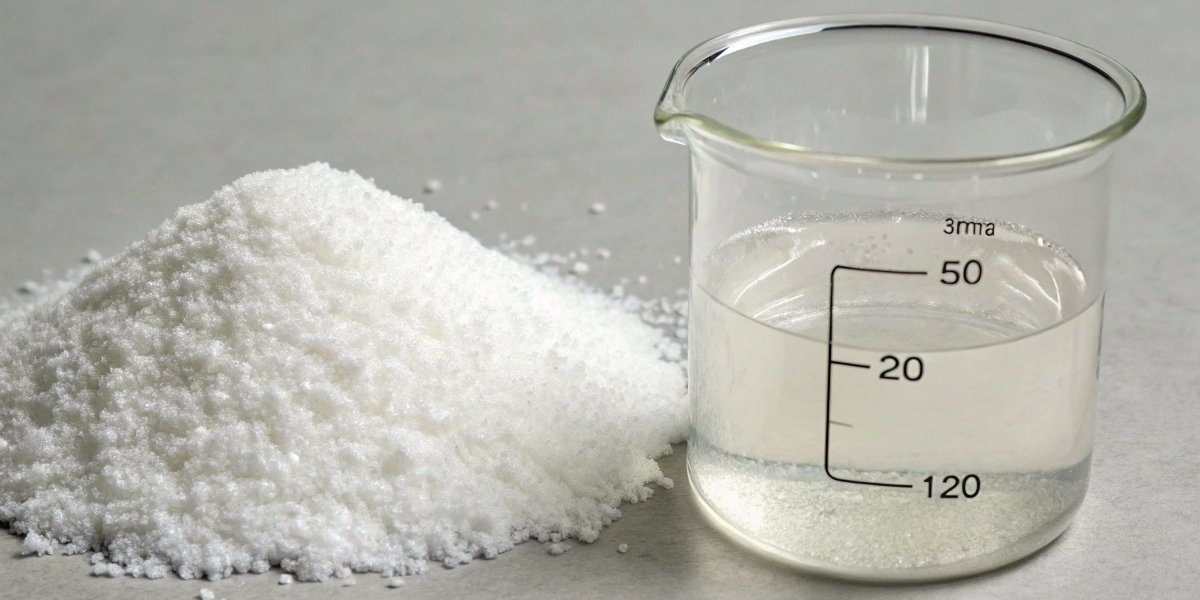 A simple chemical equation showing Aluminum Hydroxide + Sulfuric Acid -> Aluminum Sulfate + Water.