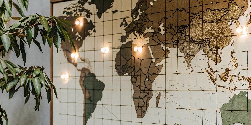 Global Aluminum Hydroxide Market Hotspots A world map with glowing hotspots in Asia-Pacific, North America, and Europe, indicating market demand