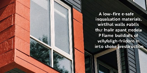 An image of a modern building facade, highlighting the importance of fire-safe insulation materials within the walls