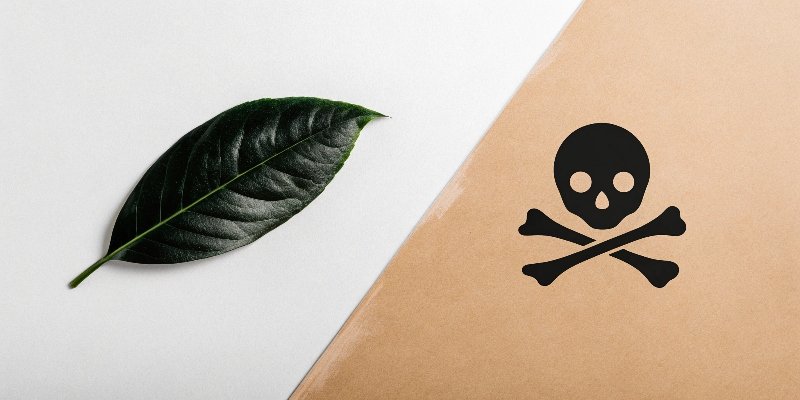 ATH: The Safe and Green Flame Retardant Choice An icon showing a green leaf and a "no toxics" symbol for ATH, contrasted with a skull-and-crossbones symbol for halogenated retardants