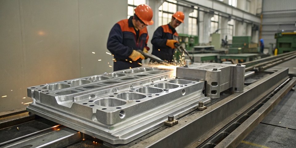 Forming Aluminum into Complex Shapes Aluminum being shaped through an industrial extrusion process