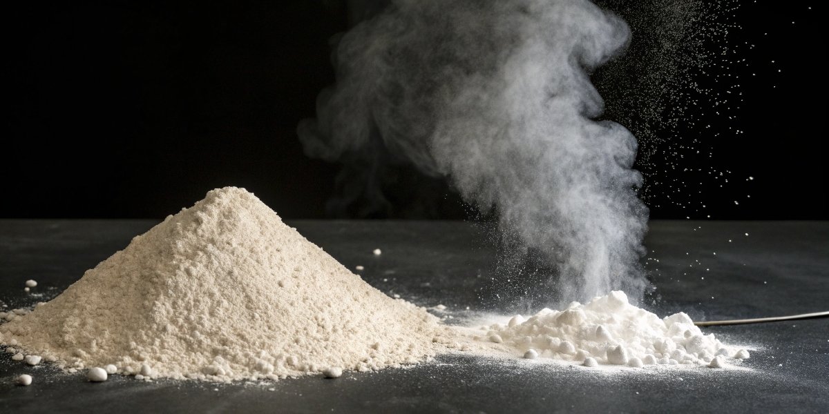 A simple diagram showing Mg(OH)₂ being heated and turning into MgO powder plus water vapor