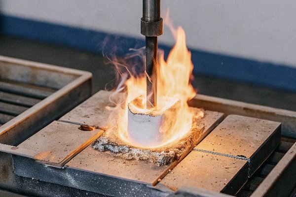 alt with keywords: A microscopic view showing the surface area of aluminum powder