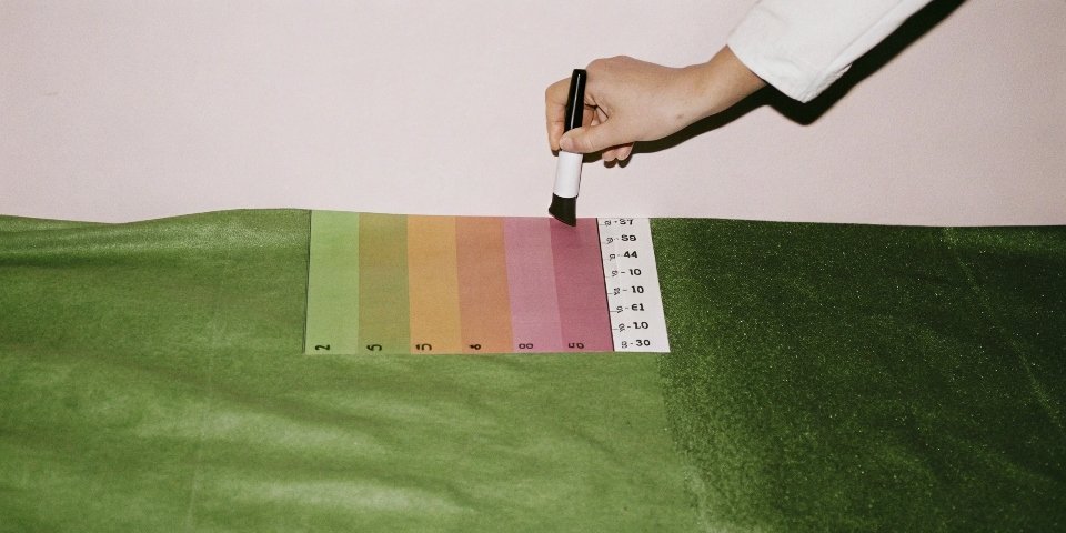 A pH scale with a small marker pointing to 7.7, labeled "Saturated Al(OH)3 Solution"