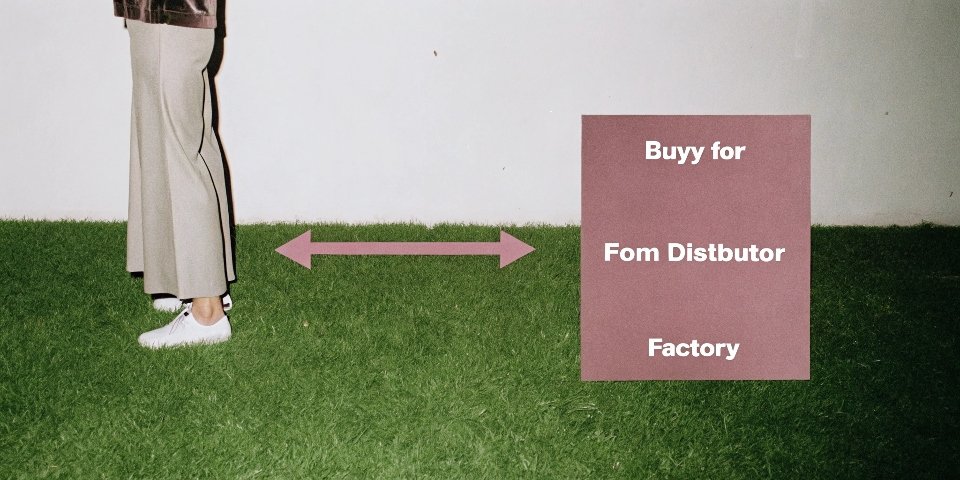 Flowchart showing decision path for buying from distributor vs factory based on quantity