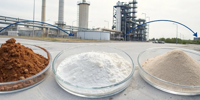 A diagram of the Bayer process for aluminum hydroxide production