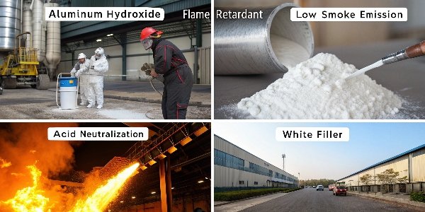 An infographic showcasing the various applications of sodium hydroxide in a paper mill