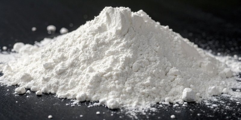White aluminum hydroxide powder