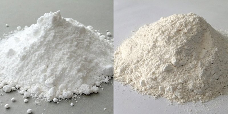 Aluminum Hydroxide vs. Magnesium Hydroxide A side-by-side comparison of aluminum hydroxide and magnesium hydroxide powders