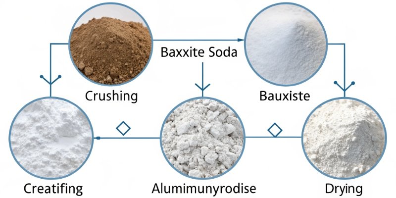 Bayer Manufacturing Process Flow Chart A flow chart of the Bayer manufacturing process