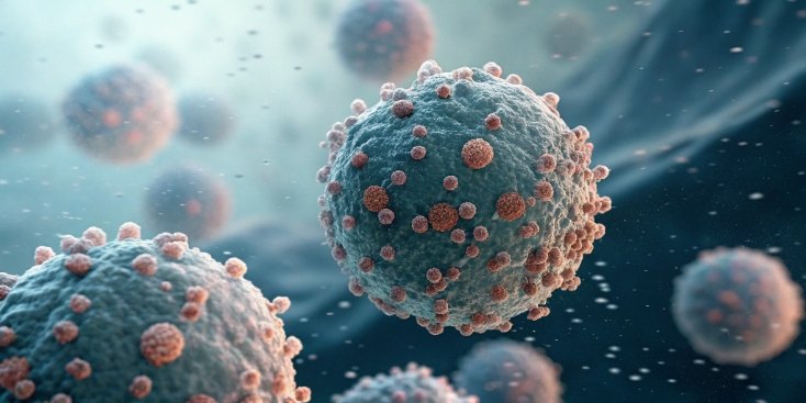 Floc Formation A microscopic view of particles clumping together around a colloid