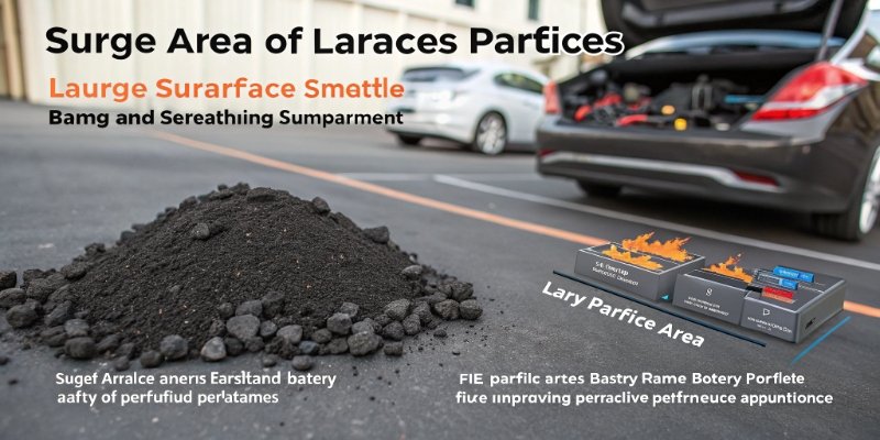 Effect of Particle Size A graphic comparing the surface area of large versus small particles.