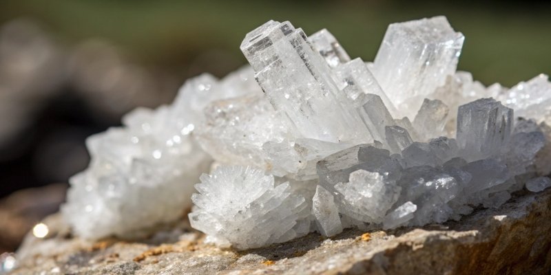 An image showing the crystalline mineral structure of Gibbsite