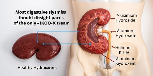 A simple diagram showing the digestive system and kidneys.