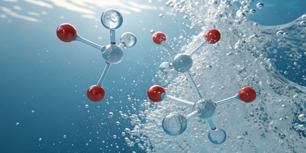 An illustration of the Al(OH)3 dissociation equilibrium in water