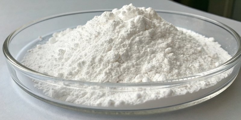 High-Purity Aluminum Oxide Powder A picture of fine white alumina powder in a laboratory dish